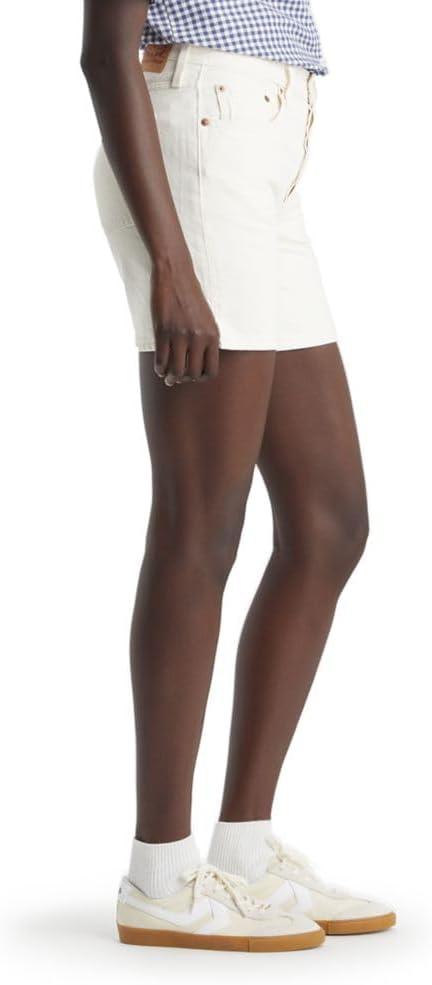 imageLevis Womens 501 Mid Thigh ShortsEthereal Ecru Slit