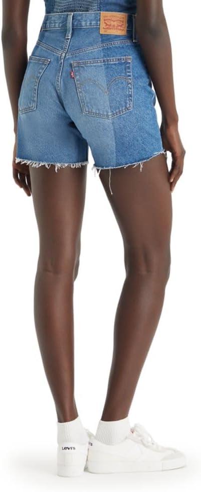 imageLevis Womens 501 Mid Thigh ShortsNew Blue