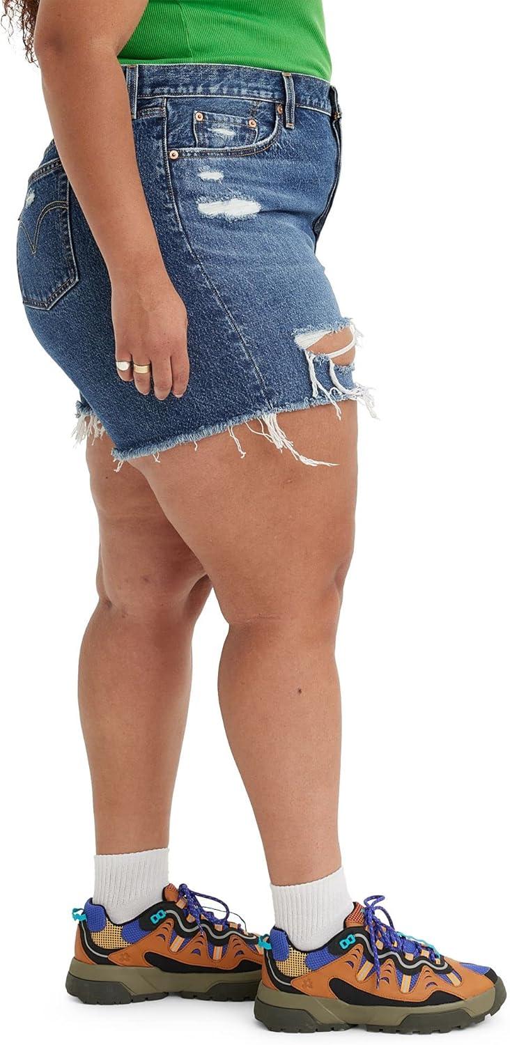 imageLevis Womens 501 Original Shorts Also Available in PlusDark Indigo Destructed
