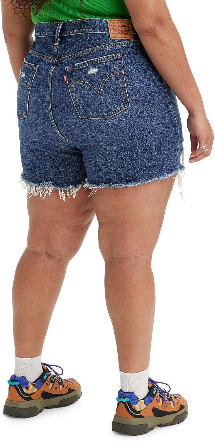imageLevis Womens 501 Original Shorts Also Available in PlusDark Indigo Destructed