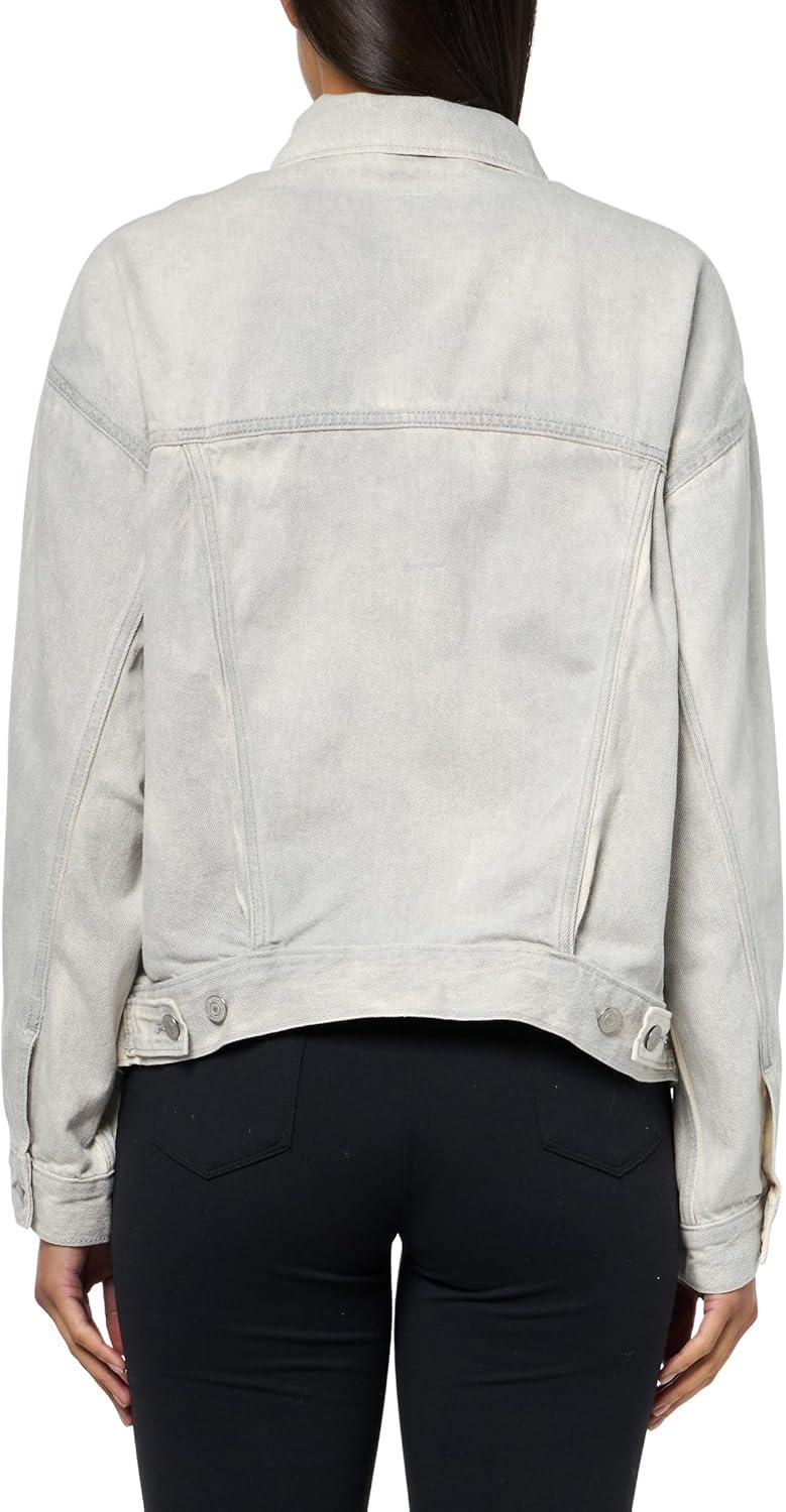 imageLevis Womens 90s Trucker Jacket Also Available in PlusCloudy Quiet Gray Non Stretch