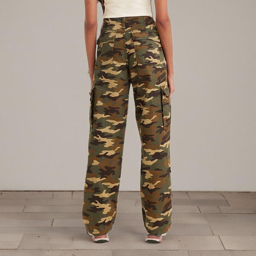 imageLevis Womens 94 Baggy Cargo PantsGrape Leaf Emily Camo