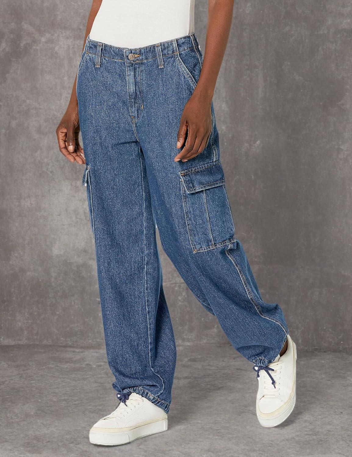 imageLevis Womens 94 Baggy Cargo PantsIm Never Wrong Stone