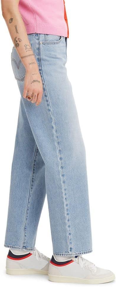 imageLevis Womens 94 Baggy Jeans Also Available in PlusLight Indigo Worn in