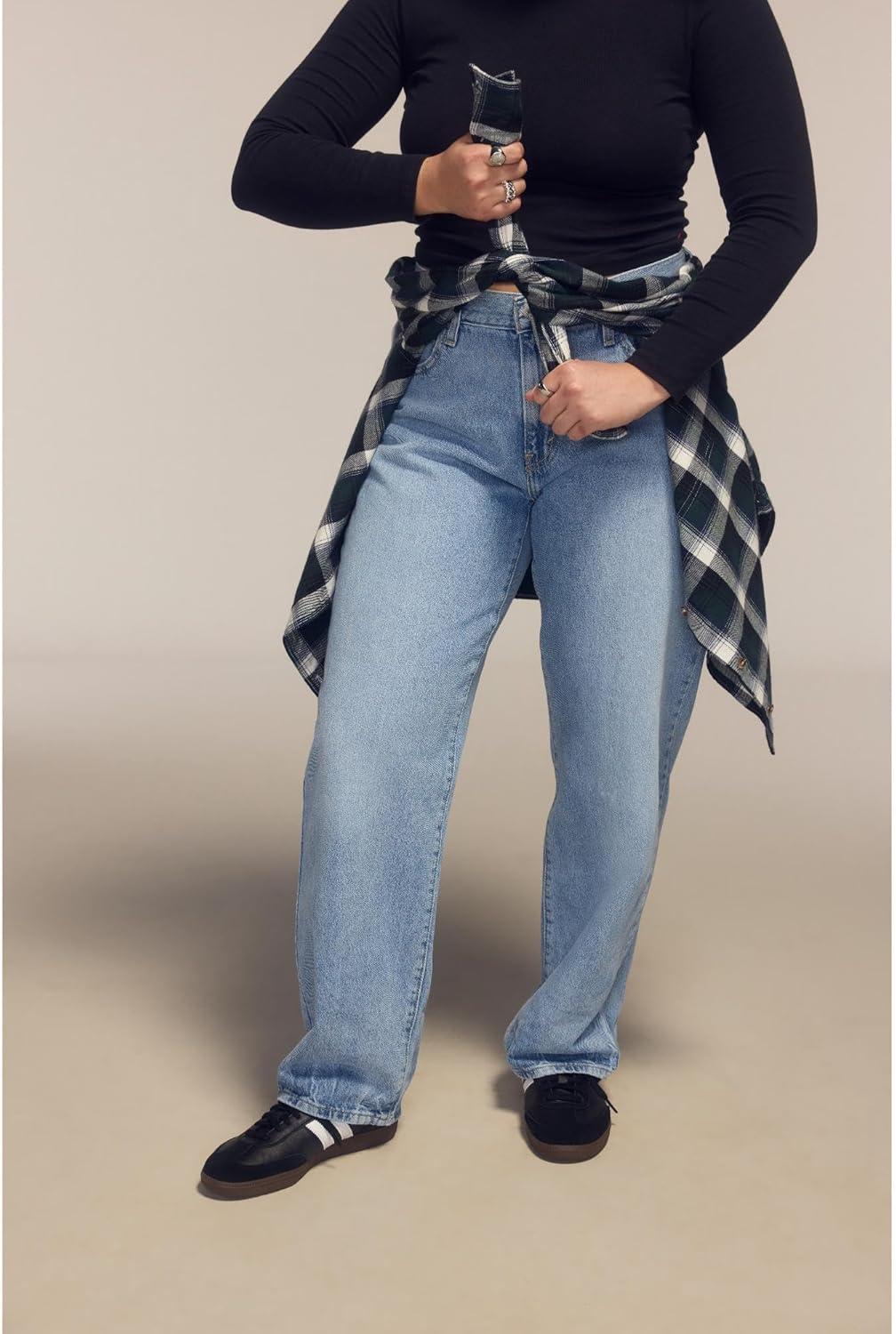 imageLevis Womens 94 Baggy Jeans Also Available in PlusWorn Memory