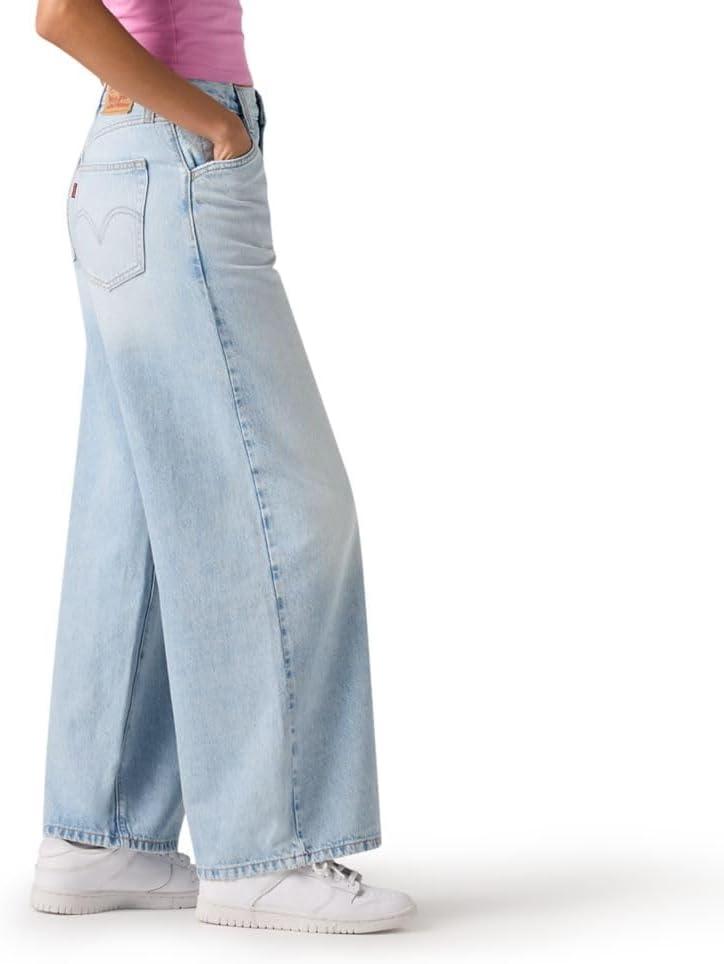 imageLevis Womens 94 Baggy Wide Leg Jean Also Available in PlusAbraided Art