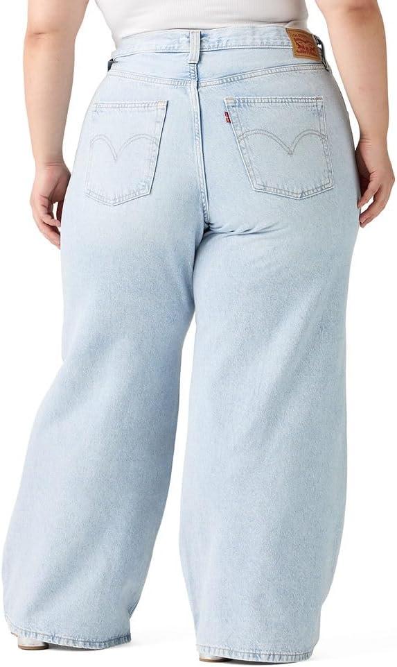 imageLevis Womens 94 Baggy WideLeg JeansNew Abraided Art Nonstretch