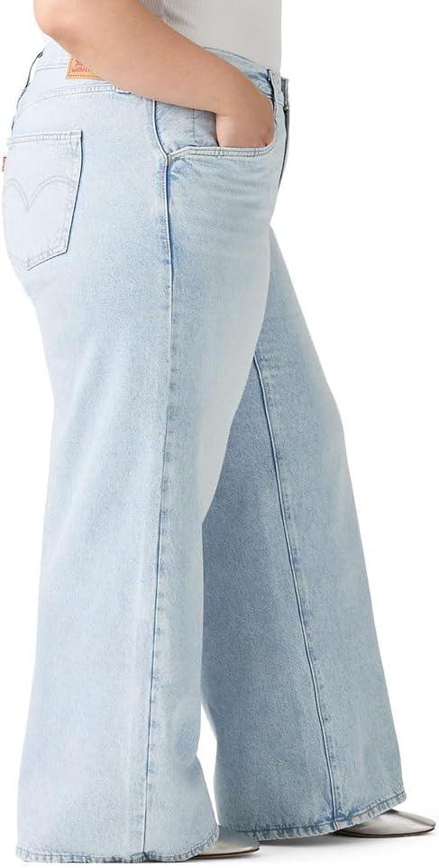 imageLevis Womens 94 Baggy WideLeg JeansNew Abraided Art Nonstretch