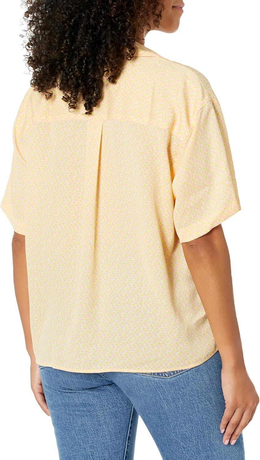 imageLevis Womens Aiden Short Sleeve Shirt Also Available in PlusEvelyn Floral Almond Cream
