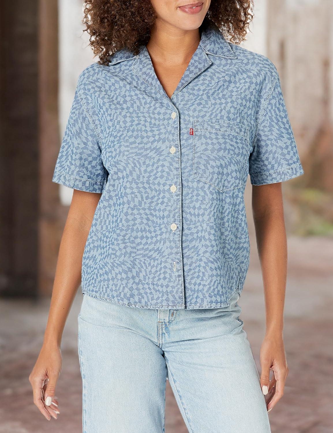 imageLevis Womens Aiden Short Sleeve Shirt Also Available in PlusHarper Laser