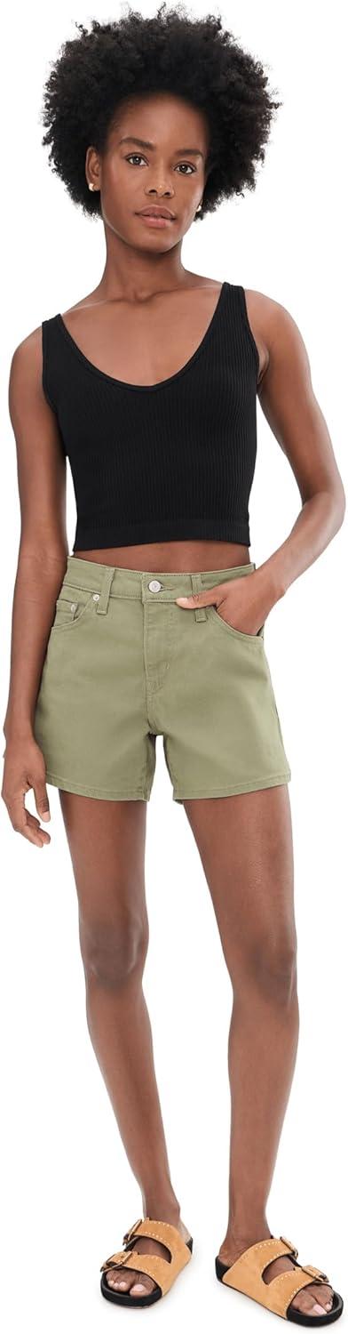imageLevis Womens Aline ShortsNew Deep Lichen Green Stretch