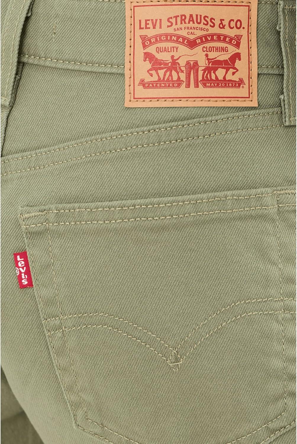 imageLevis Womens Aline ShortsNew Deep Lichen Green Stretch