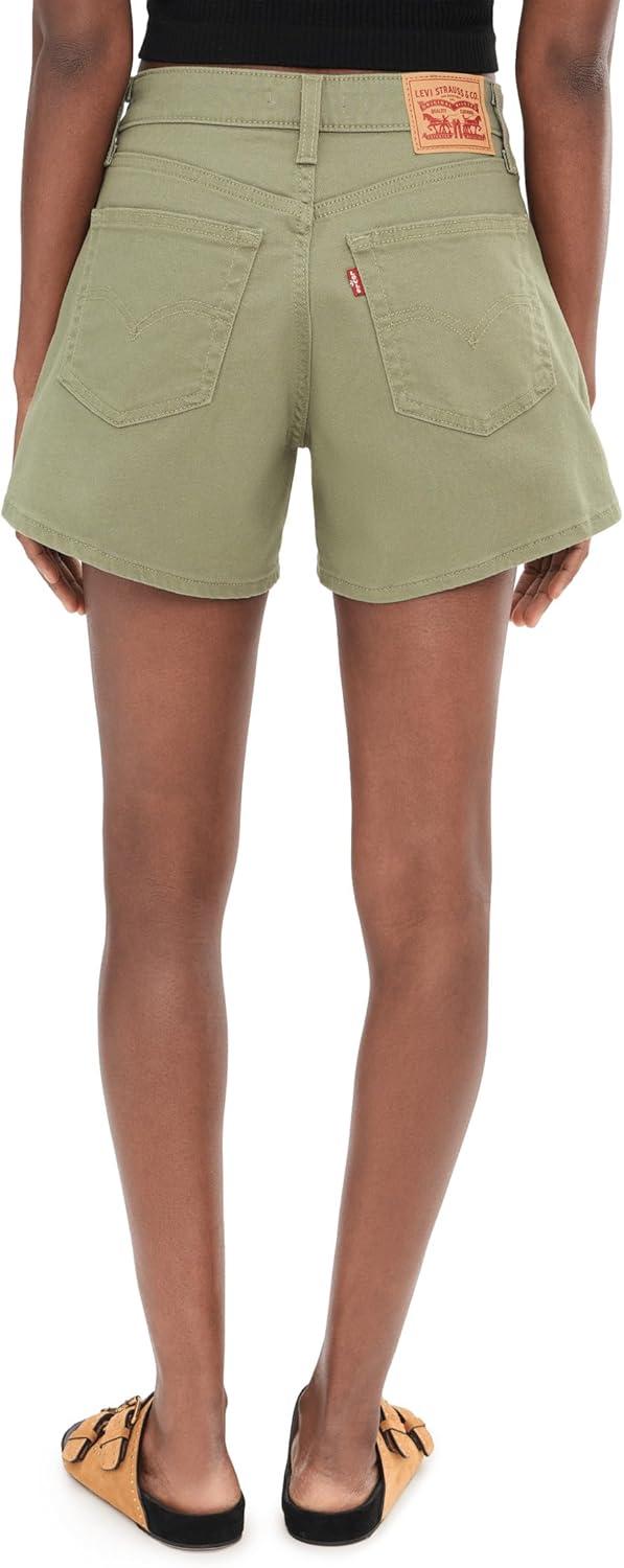imageLevis Womens Aline ShortsNew Deep Lichen Green Stretch