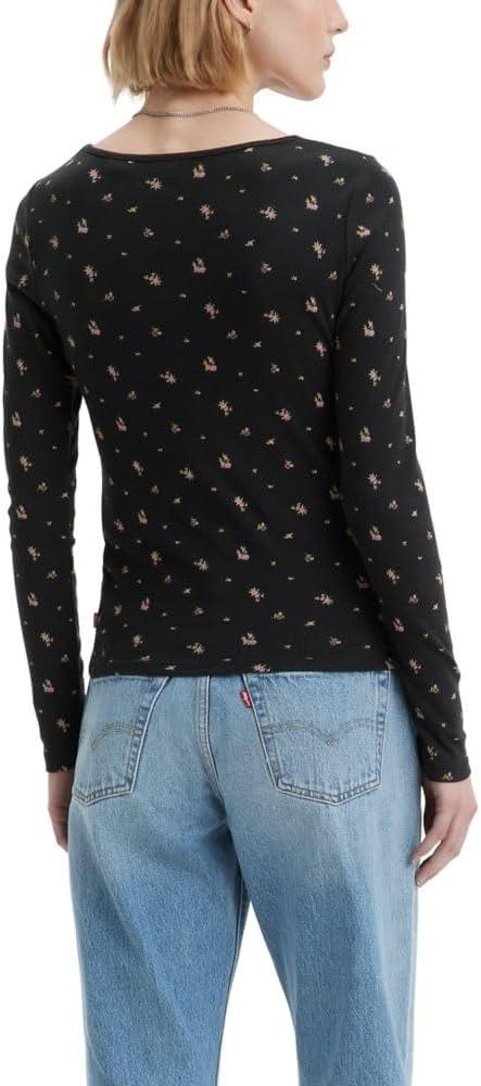 imageLevis Womens Arden Tie Front TopLola Floral Caviar