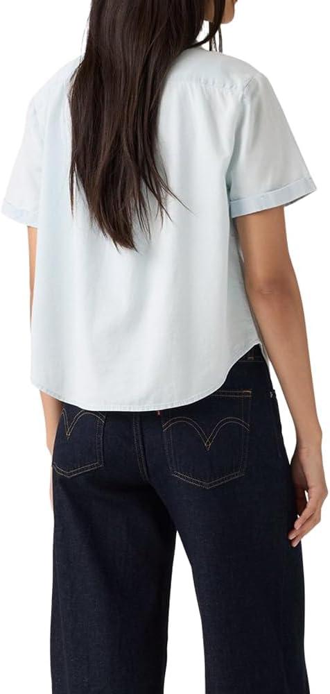 imageLevis Womens Bennie Camp Shirt Also Available in PlusNew Watch Me