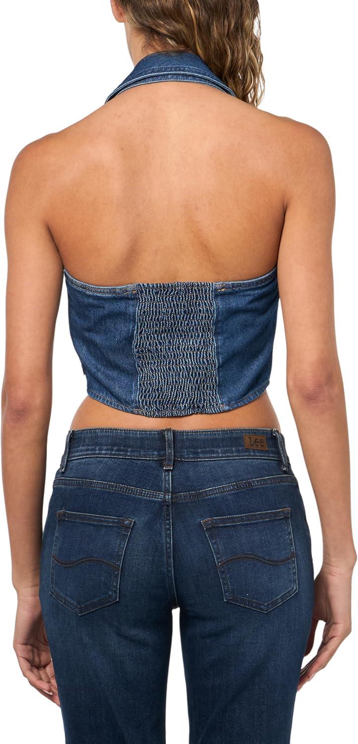 imageLevis Womens Bria Denim Corset HalterCornerback