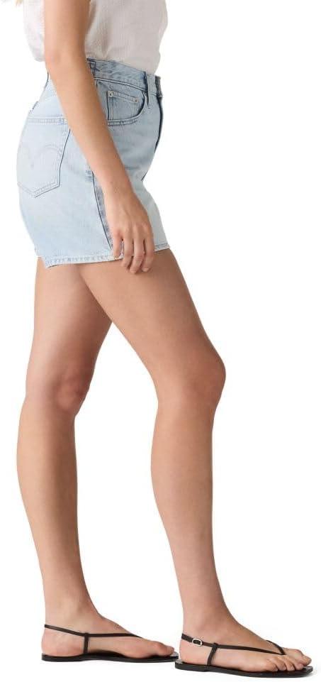 imageLevis Womens Cinch MidThigh ShortAbraided Art Non Stretch