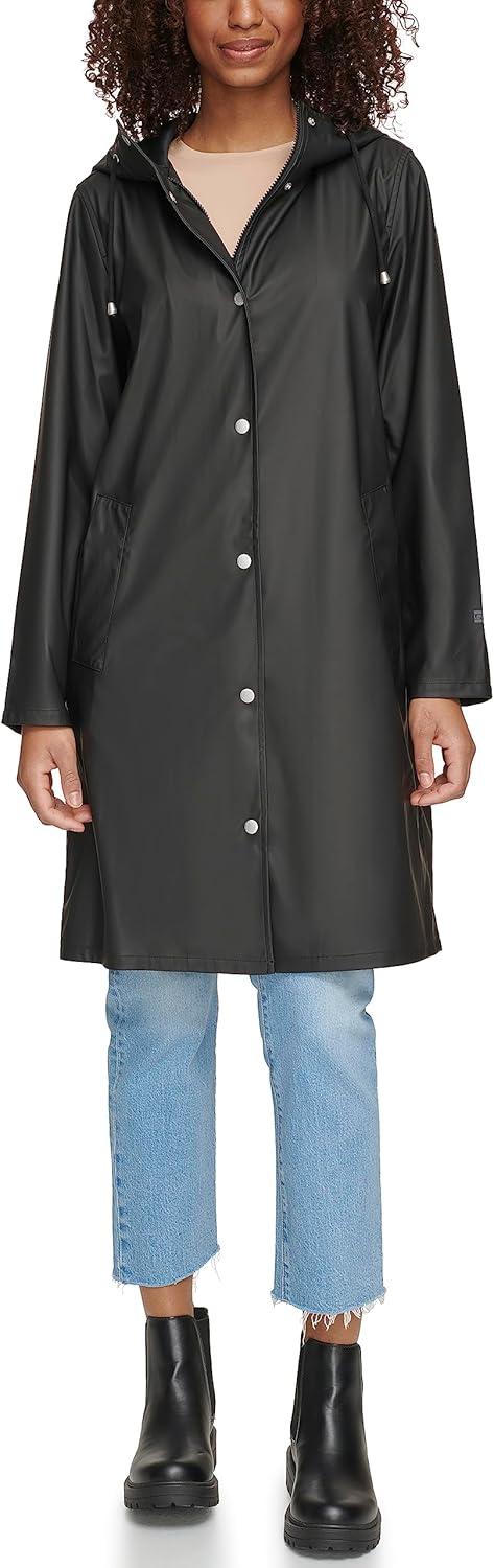 imageLevis Womens Classic Hooded Rain ParkaBlack