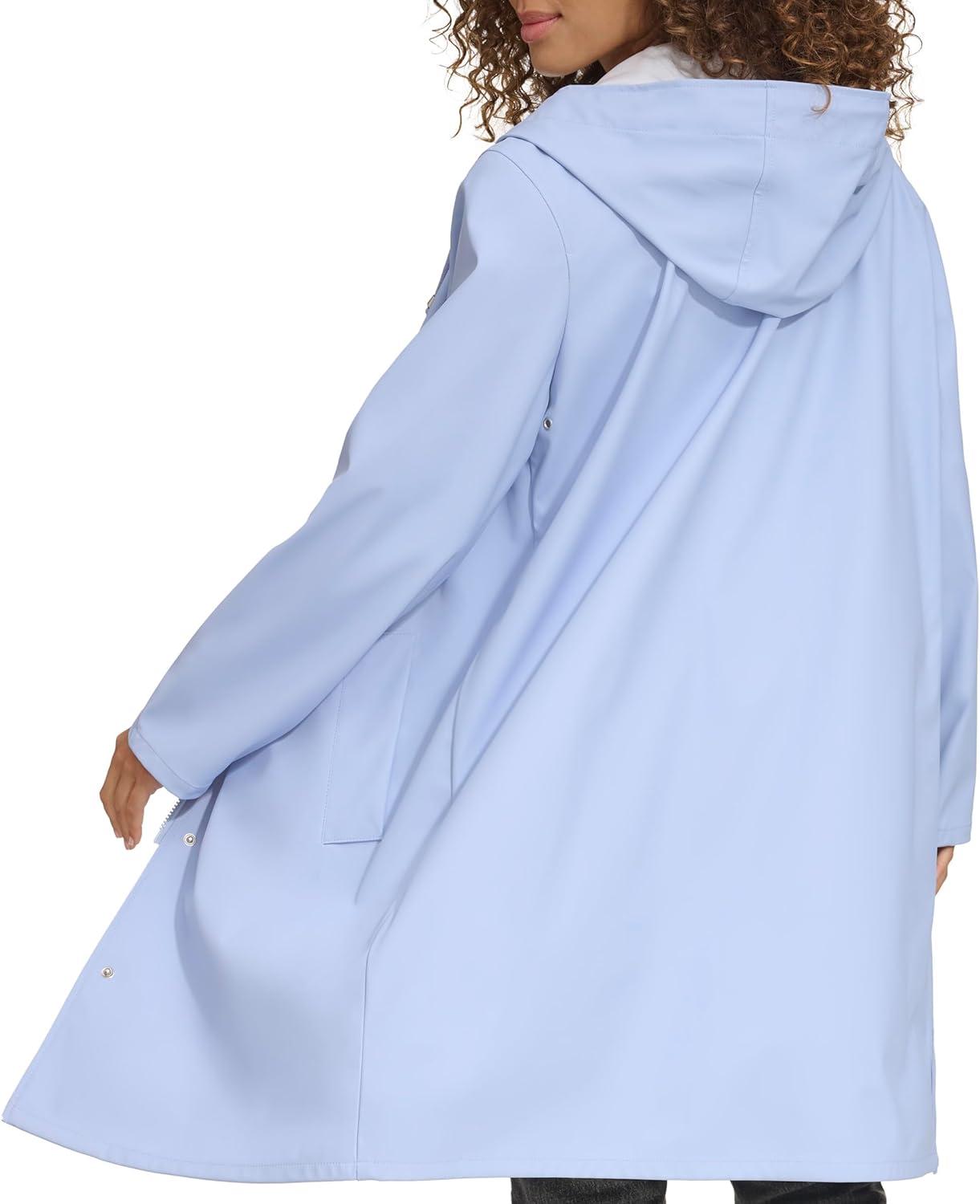 imageLevis Womens Classic Hooded Rain ParkaBluebell