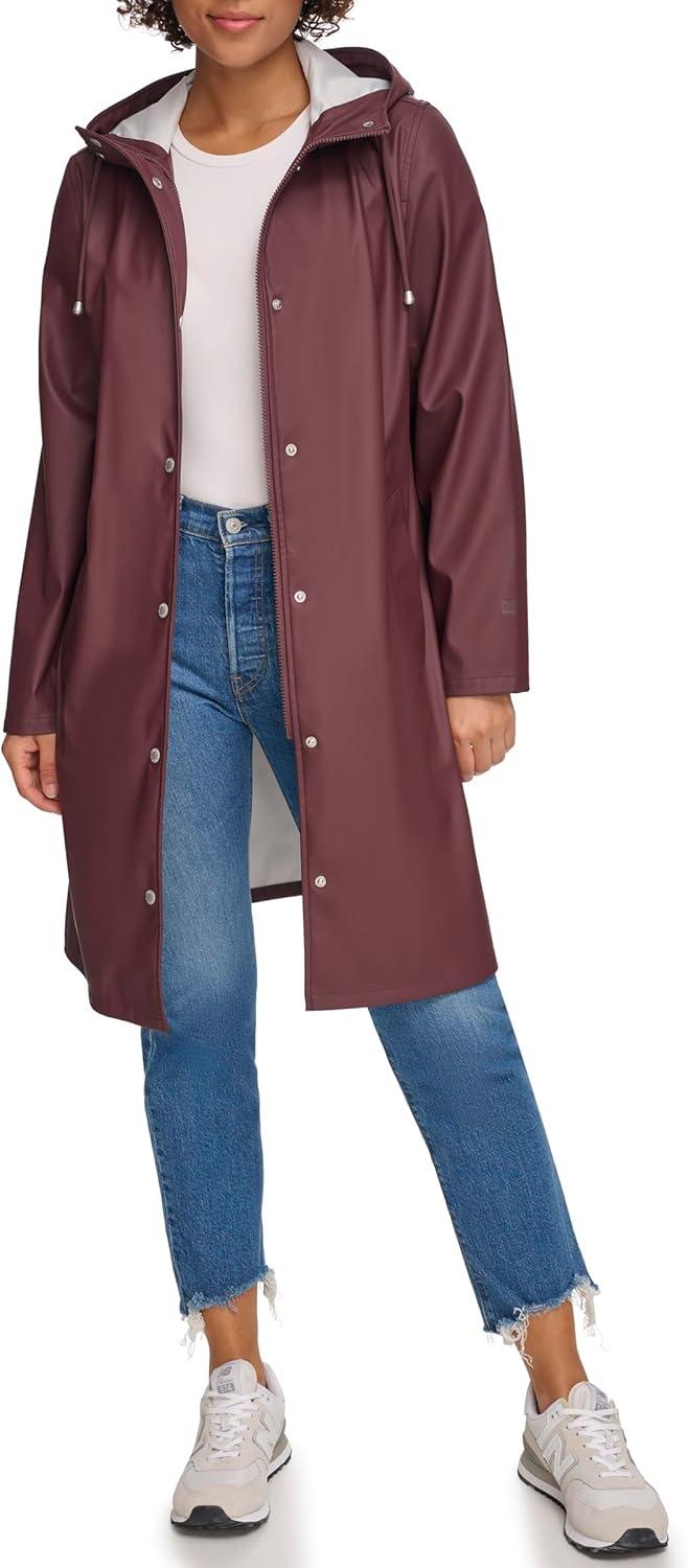imageLevis Womens Classic Hooded Rain ParkaDark Chocolate