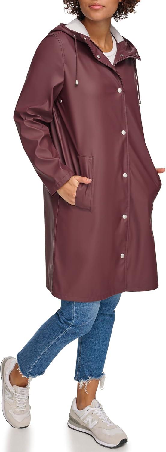 imageLevis Womens Classic Hooded Rain ParkaDark Chocolate