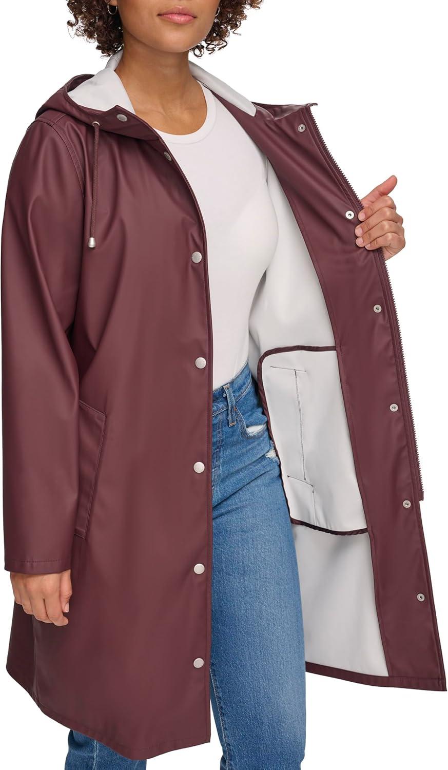 imageLevis Womens Classic Hooded Rain ParkaDark Chocolate