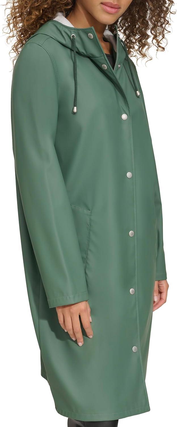 imageLevis Womens Classic Hooded Rain ParkaDark Forest