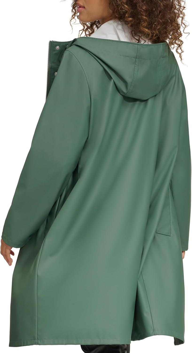 imageLevis Womens Classic Hooded Rain ParkaDark Forest