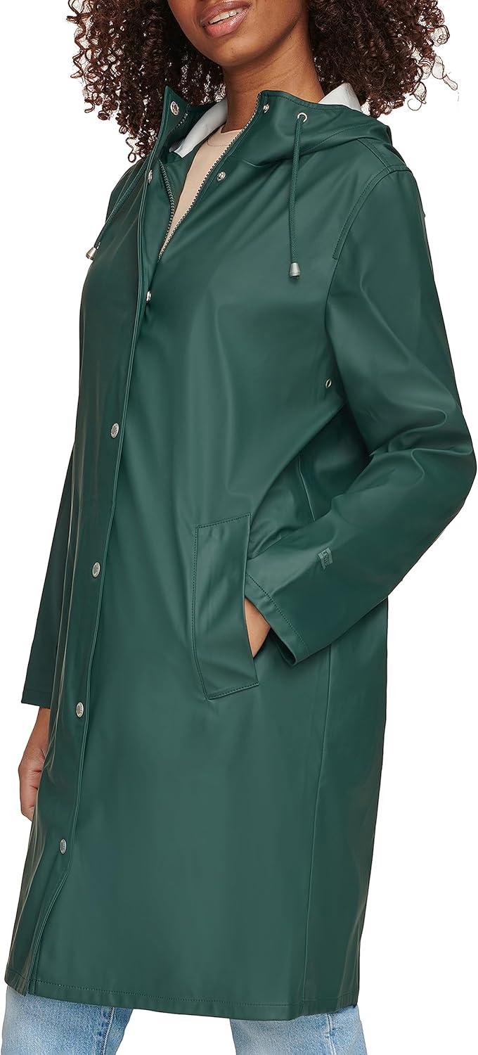 imageLevis Womens Classic Hooded Rain ParkaDarkest Spruce