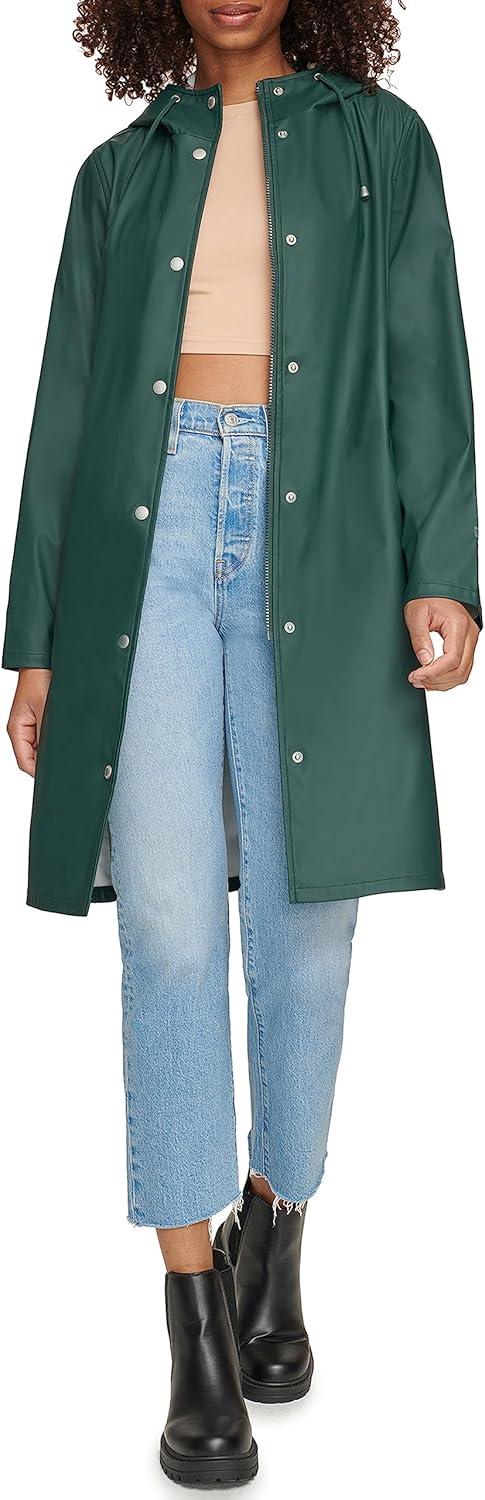 imageLevis Womens Classic Hooded Rain ParkaDarkest Spruce