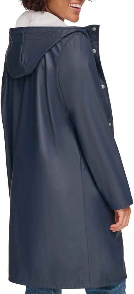 imageLevis Womens Classic Hooded Rain ParkaNavy