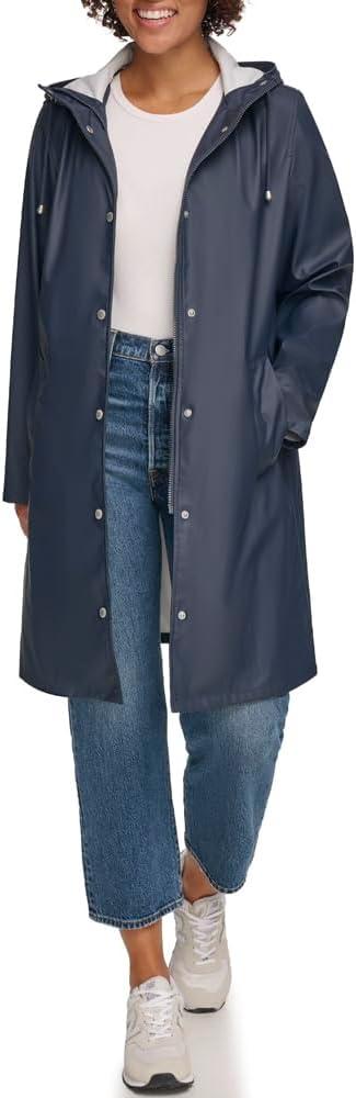 imageLevis Womens Classic Hooded Rain ParkaNavy
