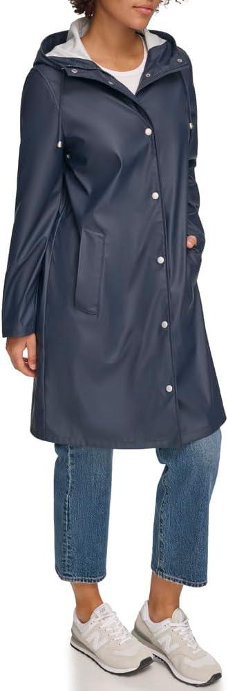 imageLevis Womens Classic Hooded Rain ParkaNavy