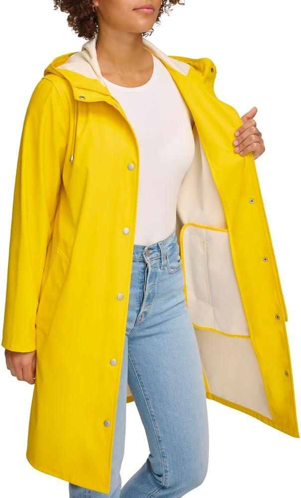 imageLevis Womens Classic Hooded Rain ParkaYellow