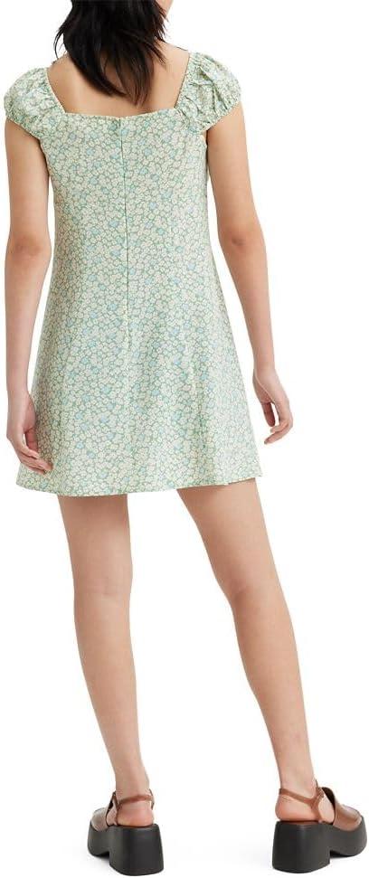 imageLevis Womens Clementine Cap Sleeve DressRiley Floral Granite Green