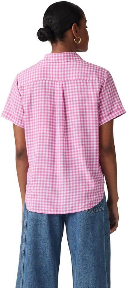 imageLevis Womens Darlene ShortSleeve ShirtAngie Plaid Crocus
