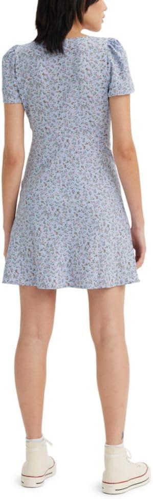 imageLevis Womens Delaney Short Sleeve Mini Dress Also Available in PlusNew Tapestry Floral Lavender Blue