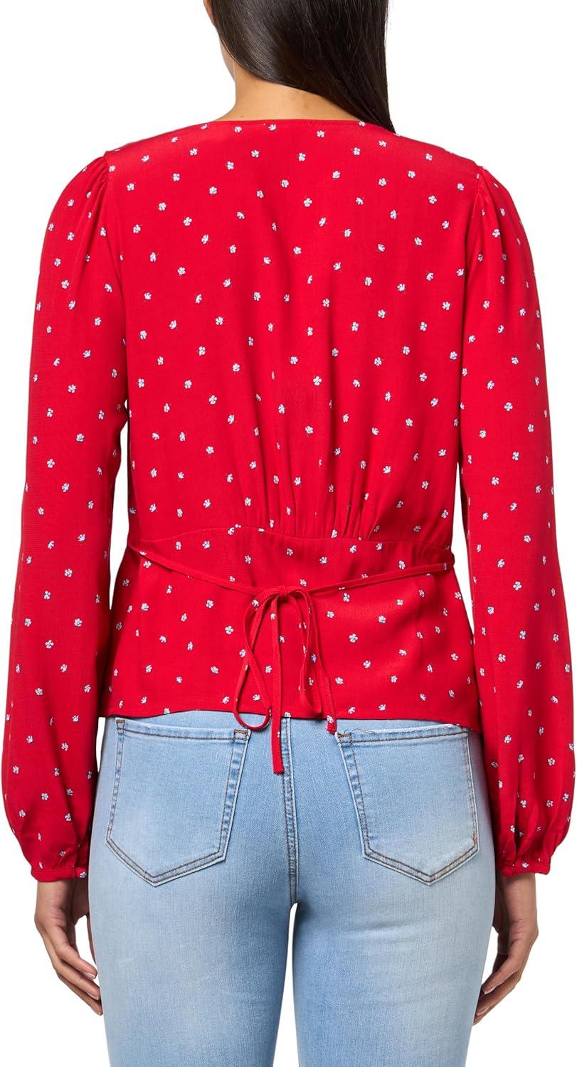 imageLevis Womens Dolores Long Sleeve BlouseCara Ditsy Floral True Red