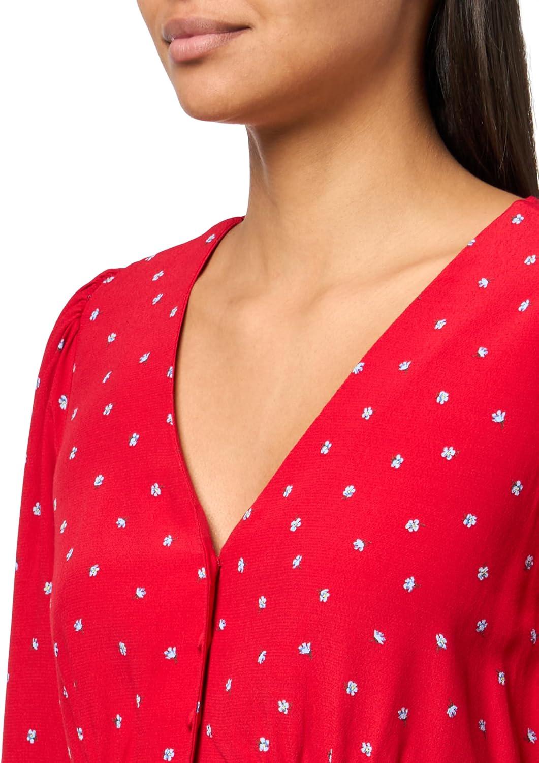 imageLevis Womens Dolores Long Sleeve BlouseCara Ditsy Floral True Red