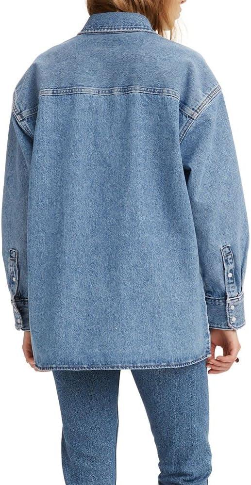 imageLevis Womens Dylan Relaxed Western Shirt Also Available in PlusIndigo Stonewash