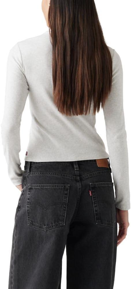 imageLevis Womens Effortless Long Sleeve Tee ShirtNew Orbit Heather Gray