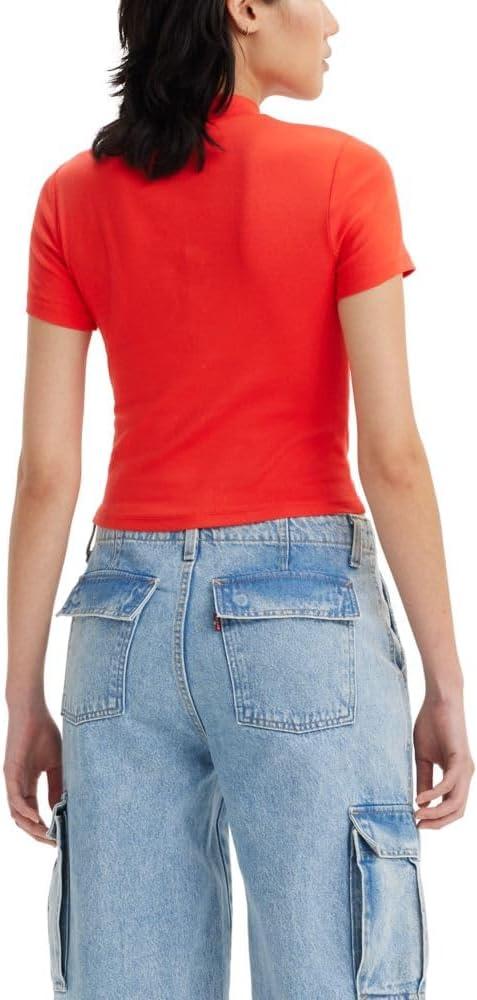 imageLevis Womens Effortless Short Sleeve TeeNew Poppy Red