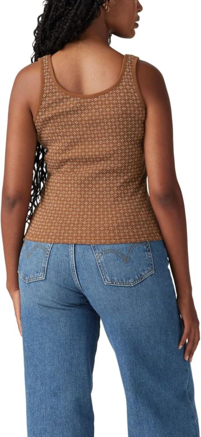 imageLevis Womens Essential Rib TankChiara Geo Sorrel Horse