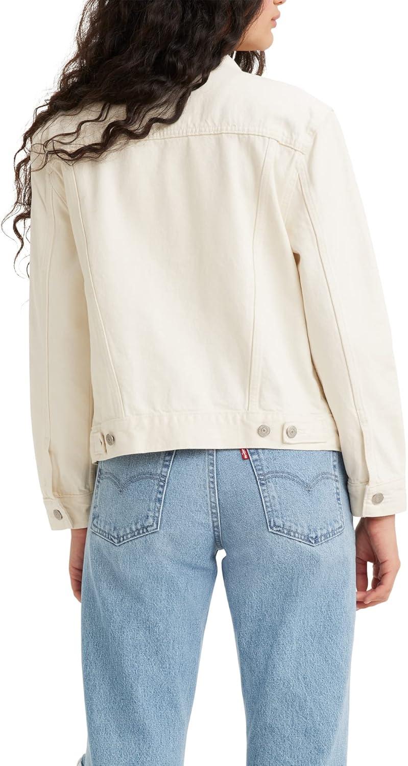 imageLevis Womens ExBoyfriend Trucker Jacket Also Available in PlusWhite Rinse