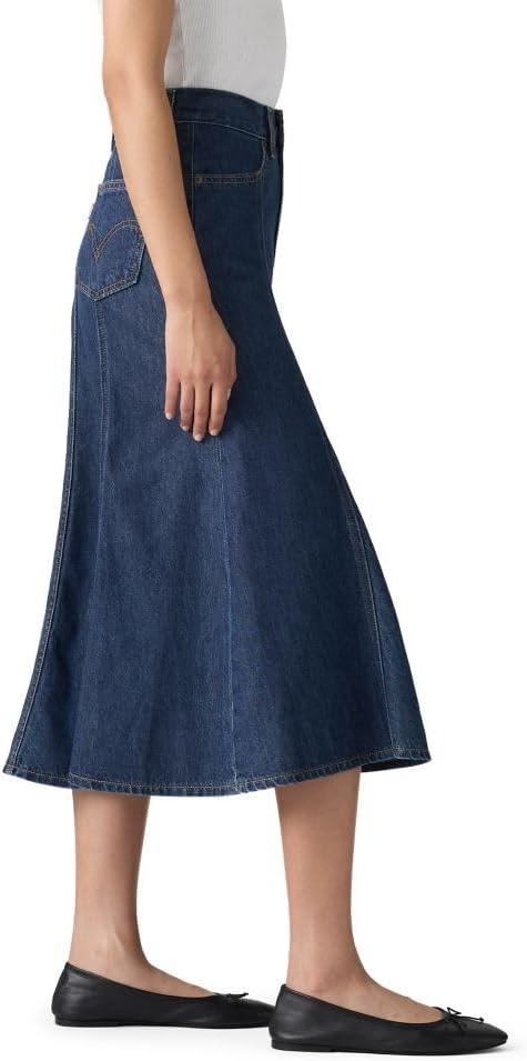 imageLevis Womens Fit and Flare SkirtNinth Life Stonewash Non Stretch