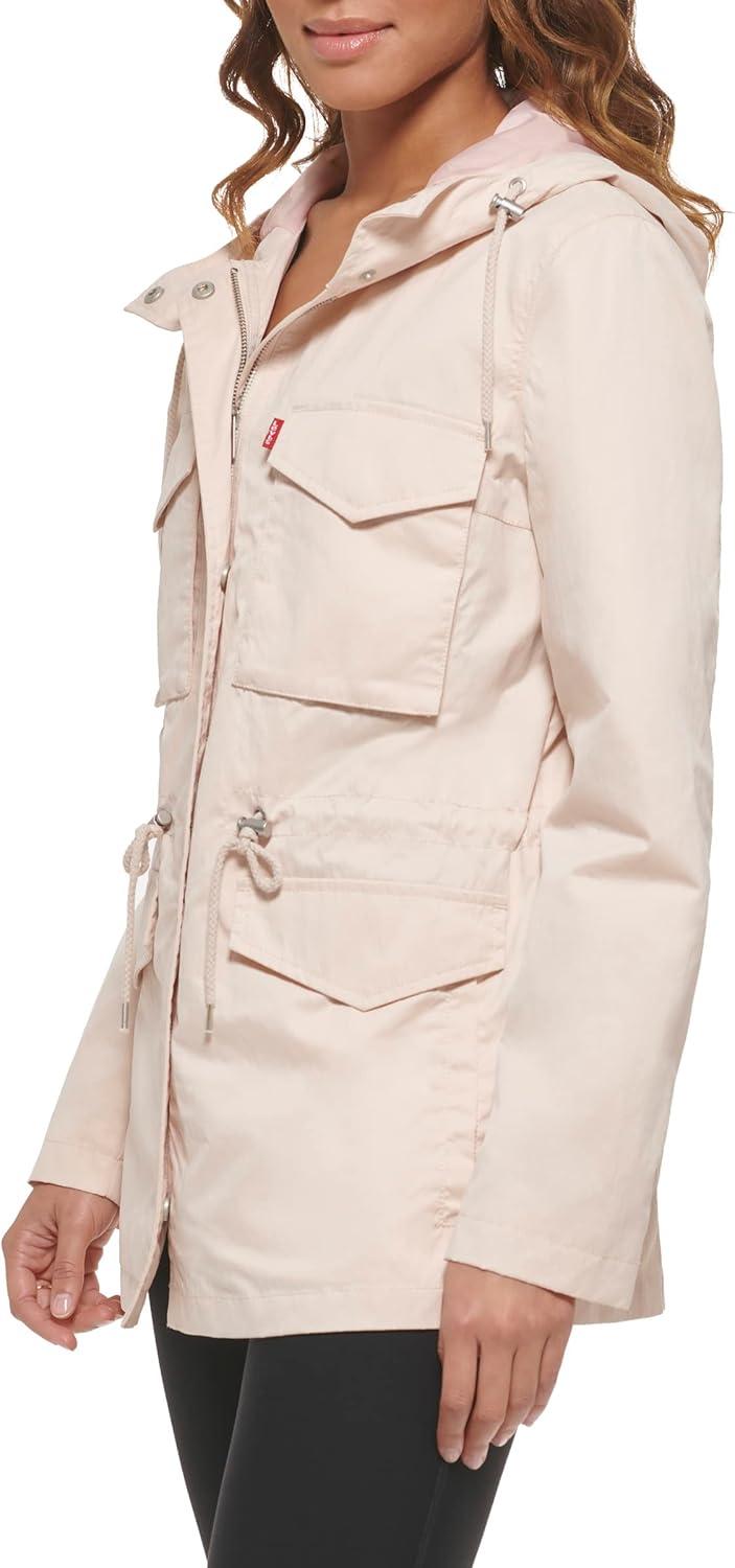 imageLevis Womens Four Pocket Hooded Military JacketPeach Puree