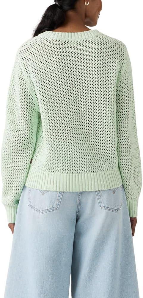 imageLevis Womens Gaelle LongSleeve Crochet PulloverNew Pale Blue