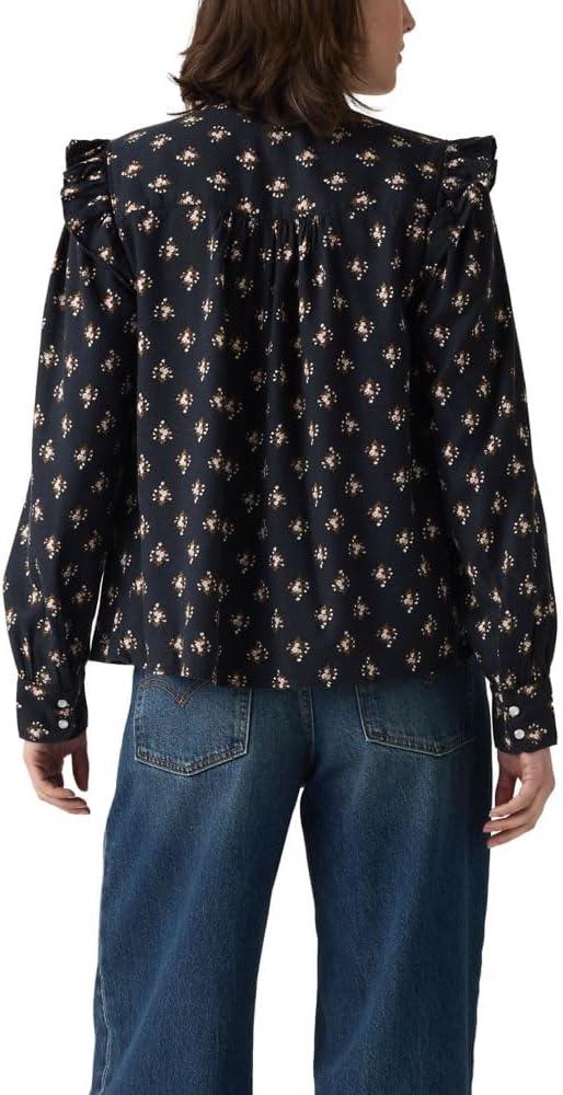 imageLevis Womens Gianna Long Sleeve BlouseYulia Floral Dark Sapphire