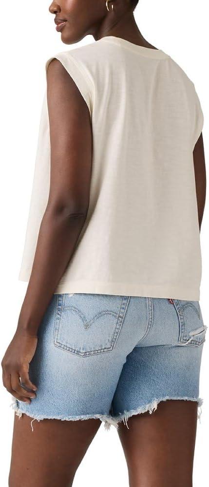 imageLevis Womens Graphic Boxy TankNew Lemon Cursive Egret