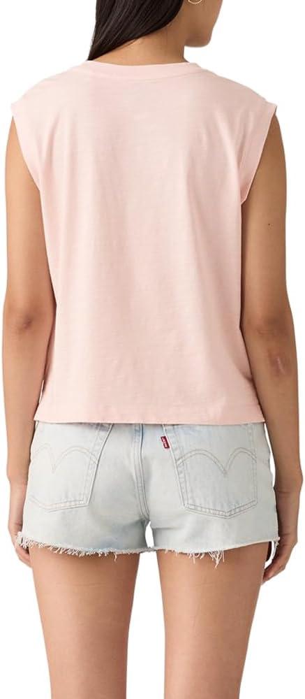 imageLevis Womens Graphic Boxy TankNew Levis Cactus Crystal Pink